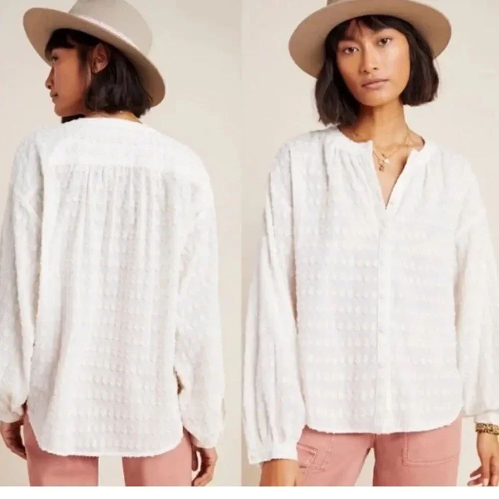 Anthropologie Pilcro Textured Blouse S